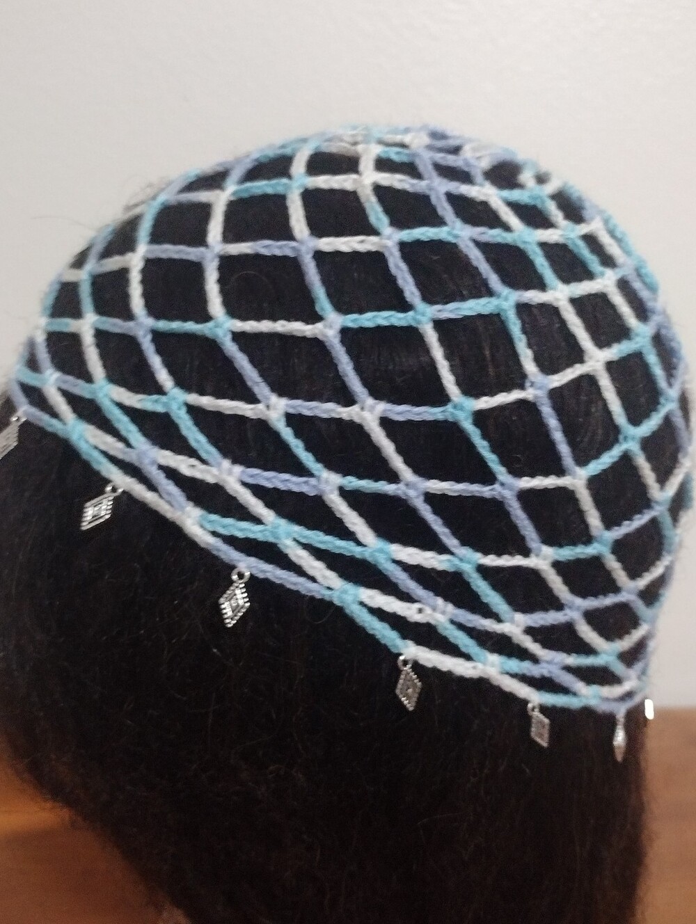 Handmade Crochet Elegant Decorative Mesh Hat